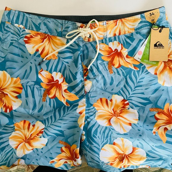 QUIKSILVER Men's Board Shorts NWT Size 34 - Picture 2 of 6